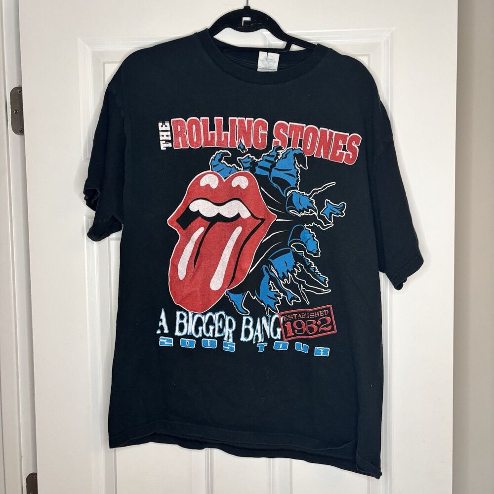 Rolling Stones A Bigger Bang Tour Shirt, 2005 2006 Vintage Size Extra Large